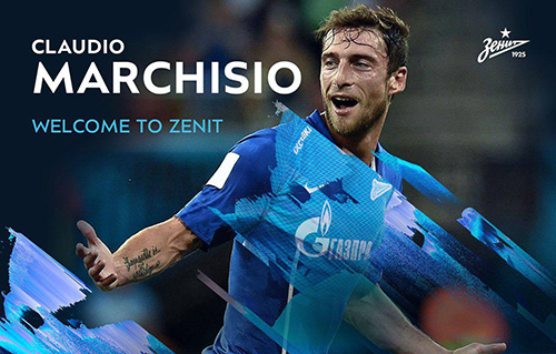 Marchisio è un nuovo giocatore dello Zenit San Pietroburgo