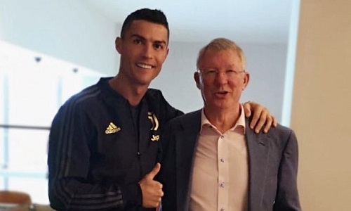 Cristiano Ronaldo, l'omaggio a Ferguson: 