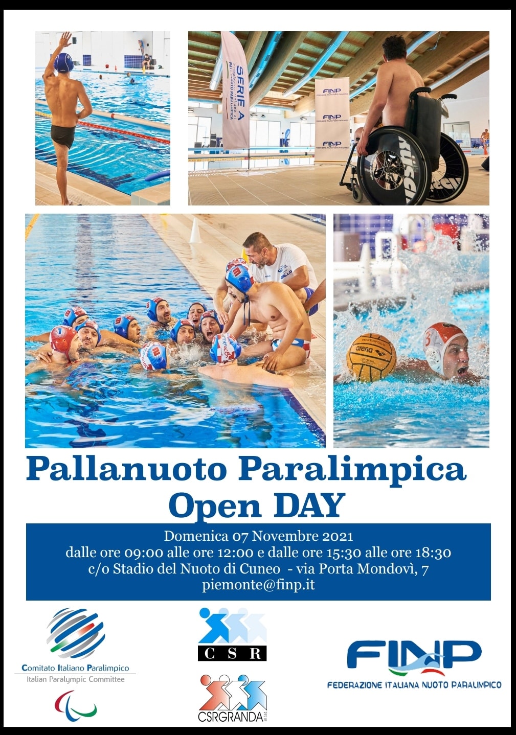 Pallanuoto Paralimpica, domenica 7 novembre a Cuneo il primo Open Day